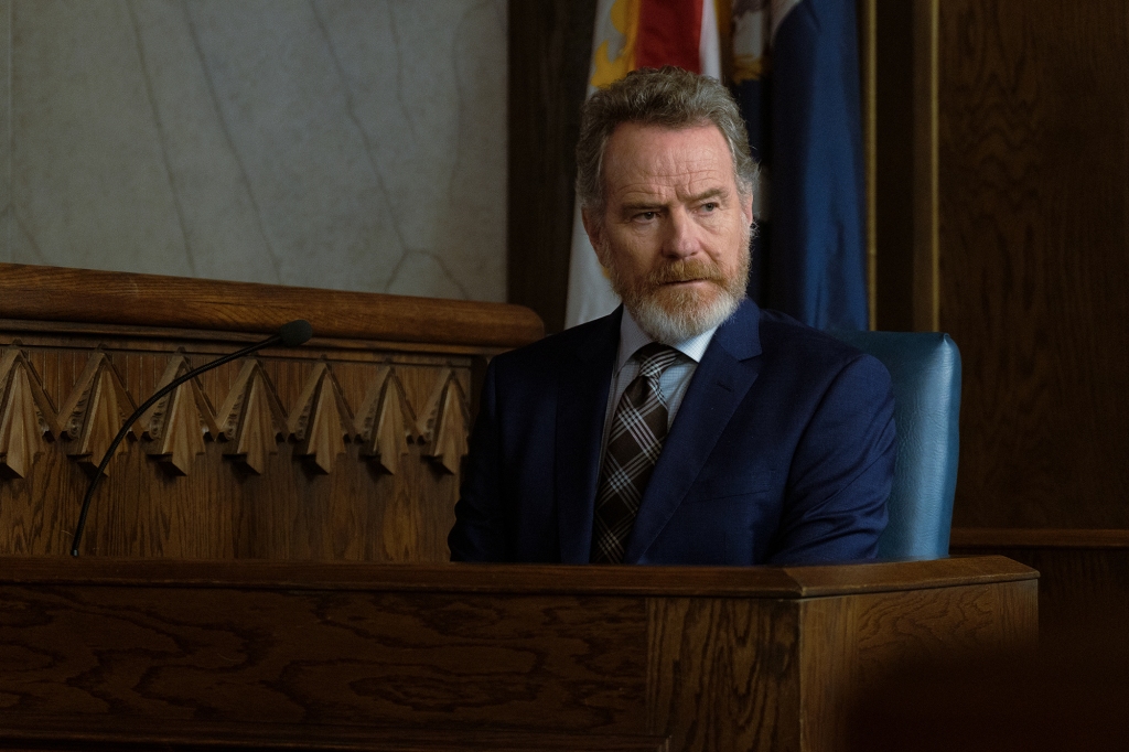 Disgraced ex-judge Michael Desiato (Bryan Cranston) testifies in the Eugene Jones trial in the Season 2 finale of "Your Honor."