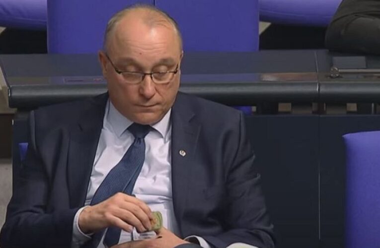 Was a Member of the European Parliament caught snorting cocaine during a public meeting?