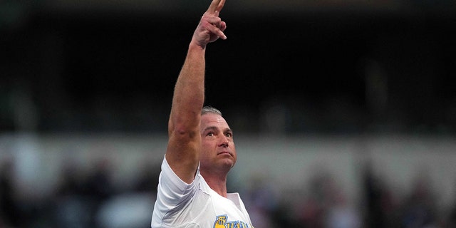 Apr 2, 2023; Inglewood, CA, USA; Shane McMahon during Wrestlemania Night 2 at SoFi Stadium.