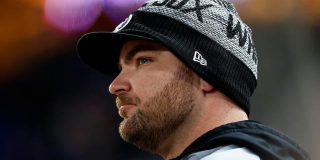 Liam Hendriks of the Chicago White Sox looks on against the Minnesota Twins in the fifth inning of a game at Target Field Sept. 27, 2022, in Minneapolis. 