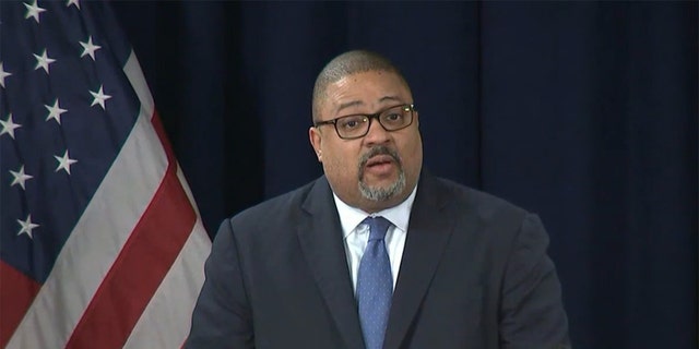 Manhattan District Attorney Alvin Bragg speaks on Donald Trump arraignment April 4, 2023.