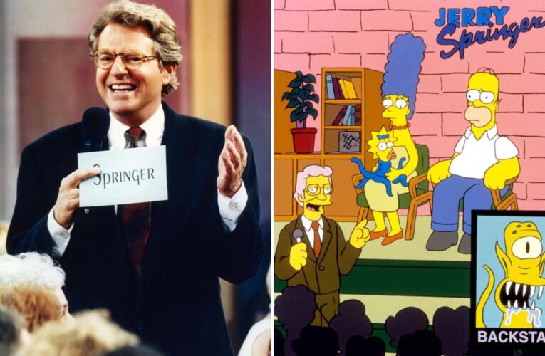 Jerry Springer had a fitting, epic cameo in ‘The Simpsons’ episode