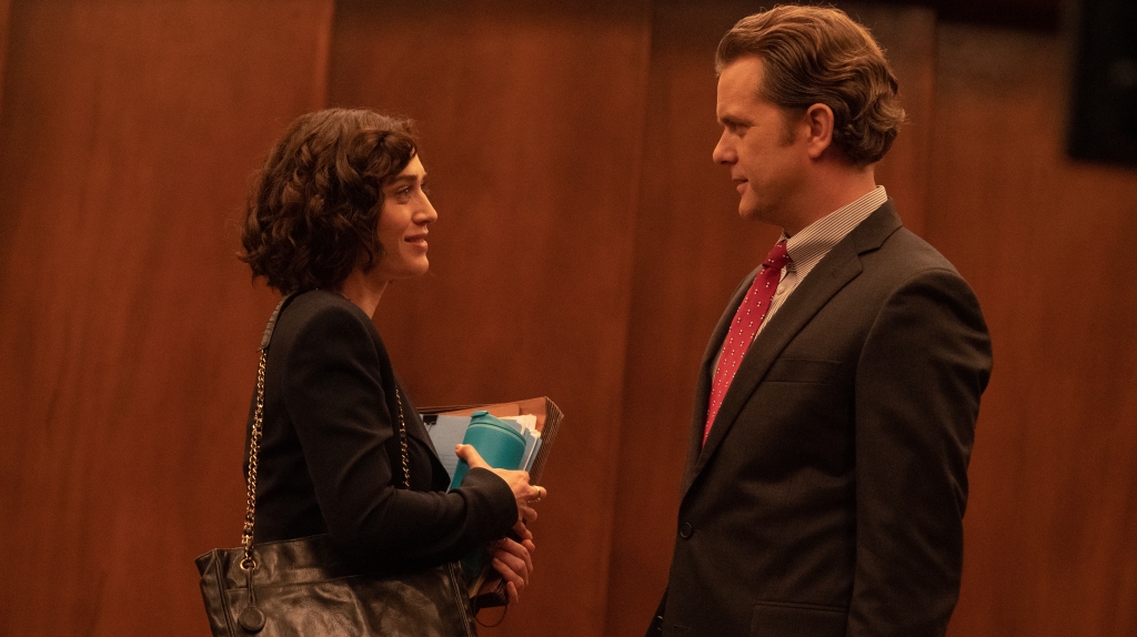 Lizzy Caplan and Joshua Jackson do the deed — and then some — in the upcoming Paramount+ series "Fatal Attraction."  