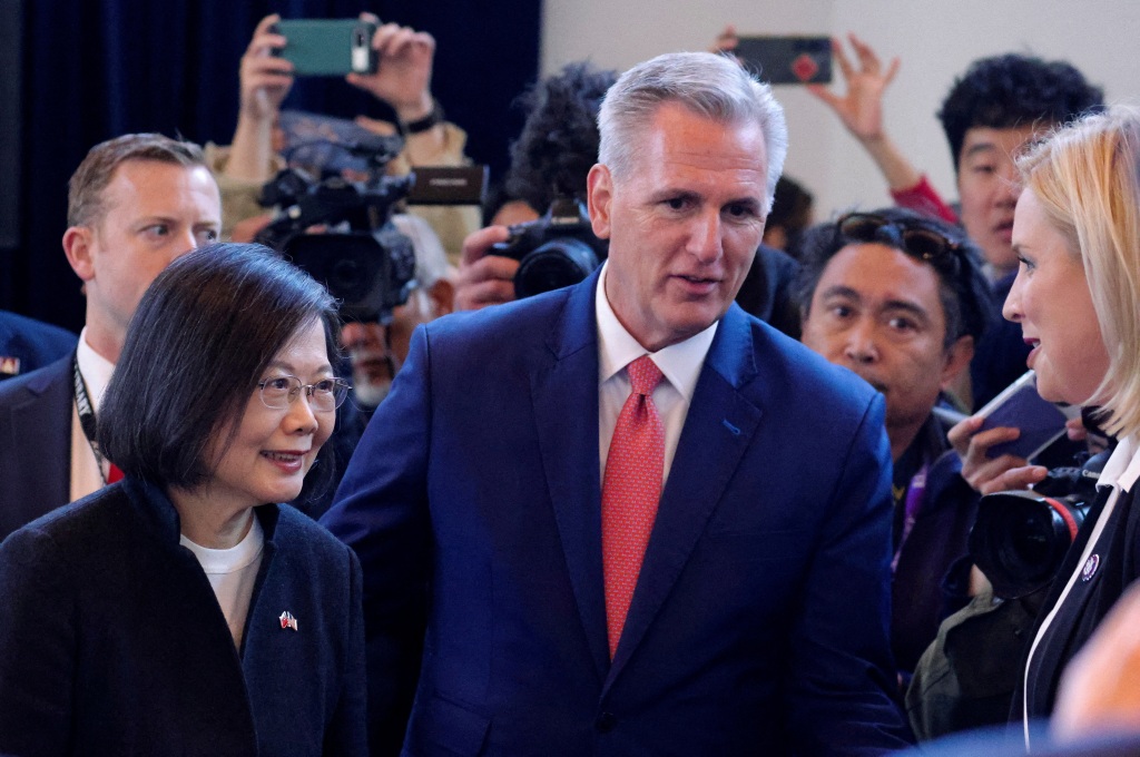 Taiwan's President Tsai Ing-wen met with US Speaker of the House Kevin McCarthy in California on April 5, despite warnings from the Chinese government.