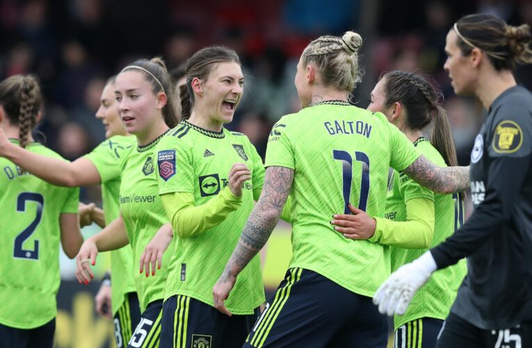 Brighton 0-4 Manchester United: Marc Skinner’s side put pressure on Women’s Super League rivals with big win