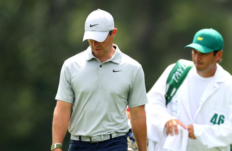 Rory McIlroy’s Masters bid in tatters after torrid day as Brooks Koepka powers clear at Augusta National