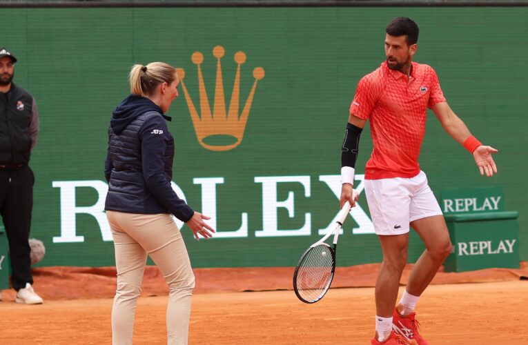 Novak Djokovic loses point at Monte Carlo Masters despite Hawk-Eye proving him right in umpire dispute