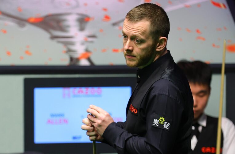 World Snooker Championship 2023: Mark Allen beats Fan Zhengyi after protest, Robert Milkins v Joe Perry rescheduled