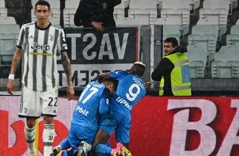 Juventus 0-1 Napoli – Leaders Napoli move closer to Serie A title with dramatic late victory over Juve