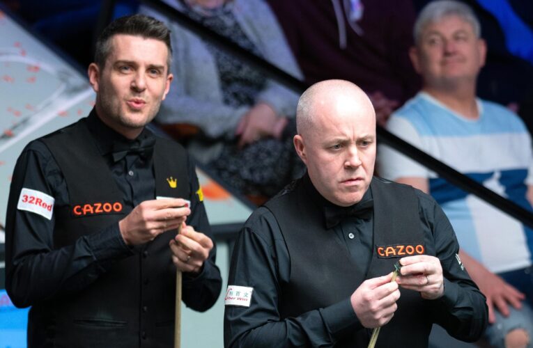 World Snooker Championship 2023: Mark Selby battles back to level opening session with John Higgins