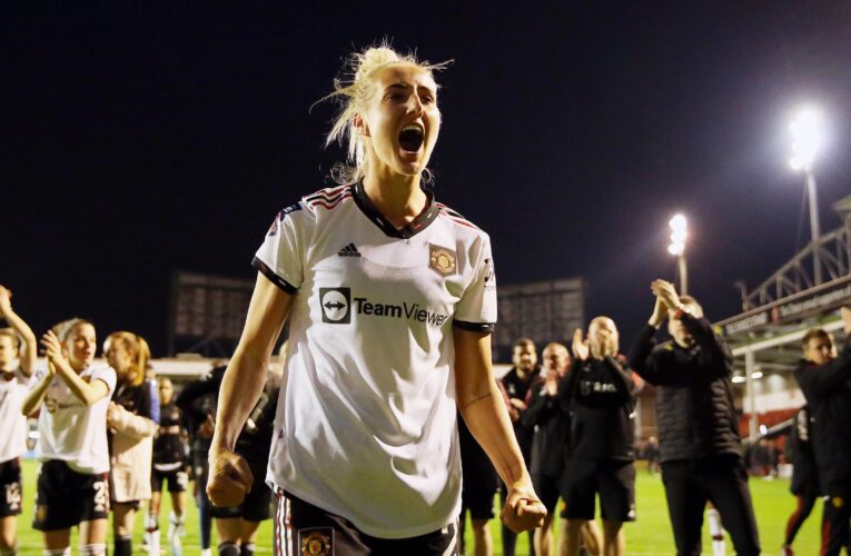 Man Utd move six clear of Man City at top of Women’s Super League as Millie Turner strikes for late winner