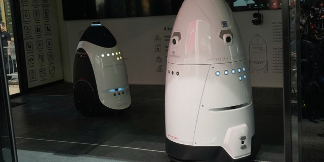 K5 Autonomous Security Robot uses an automated patrol in confined areas both indoors and outdoors, such as transit stations. The NYPD described it as a "game changer."