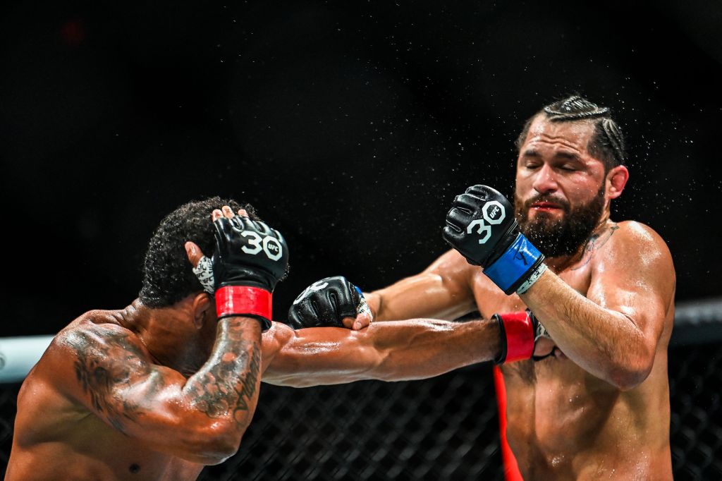 Masvidal (left) lost by decision to Gilbert Burns, in his final MMA fight at UFC 287 Saturday night.