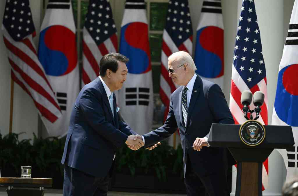 US President Joe Biden and South Korean President Yoon Suk Yeol