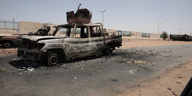 A destroyed car