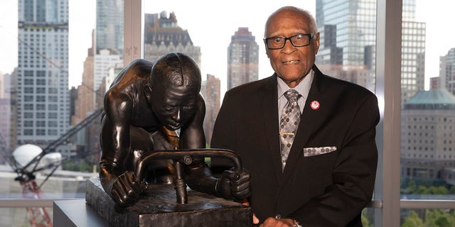 Herb Douglas won a bronze medal in the long jump at the 1948 Olympics