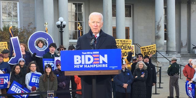 Joe Biden holds rally ahead of NH primary