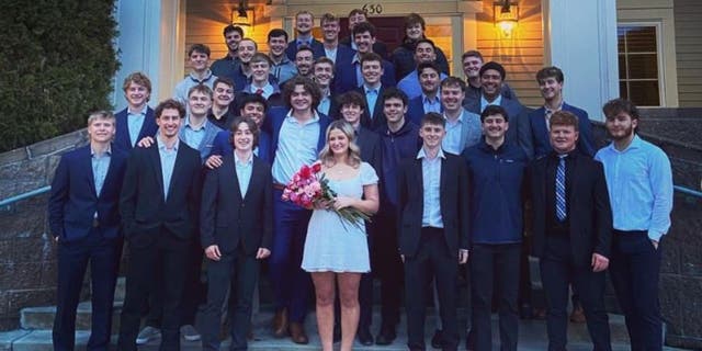 Photo Maize Chapin becoming "Sweetheart" Sigma Chi