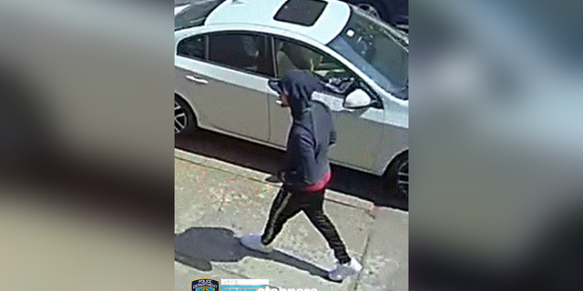 Male suspected of murdering an 83 year old man in Brooklyn caught on surveillance camera.