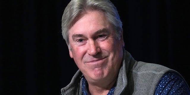 Jacksonville Jaguars coach Doug Pederson during the NFL combine at the Indiana Convention Center on Feb. 28, 2023, in Indianapolis.