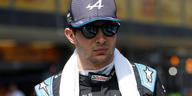 Esteban Ocon before the GP