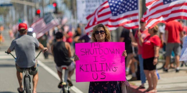 Huntington Beach protest