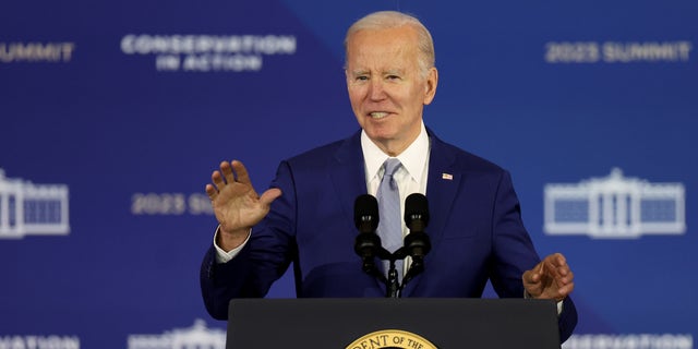 President Biden delivers remarks at the White House Conservation In Action Summit on March 21.