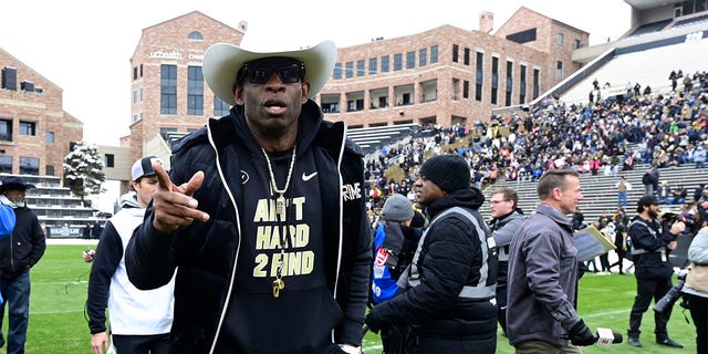 Deion Sanders takes the field for the Spring Game