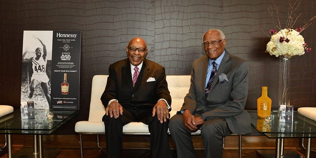 Louis Stokes and Herb Douglas in Feb. 2015