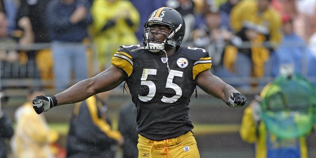 Joey Porter Sr. celebrates