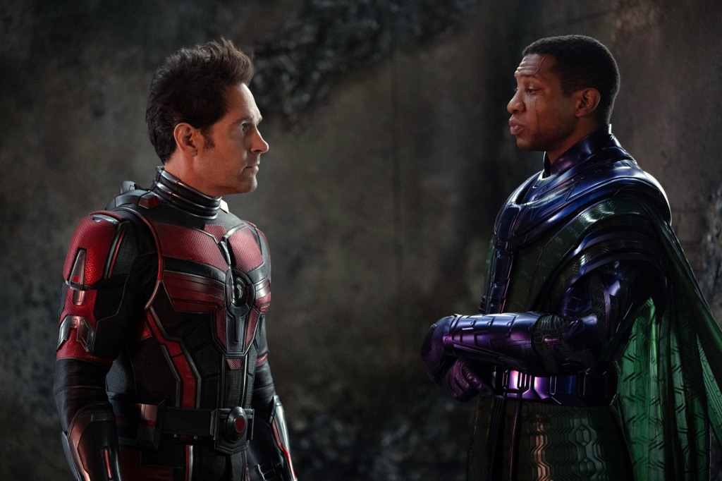 Paul Rudd and Jonathan Majors in Ant-Man and The Wasp