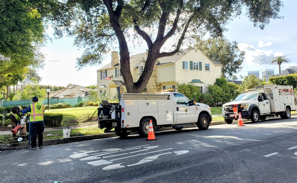 Scene of Davidson's crash.