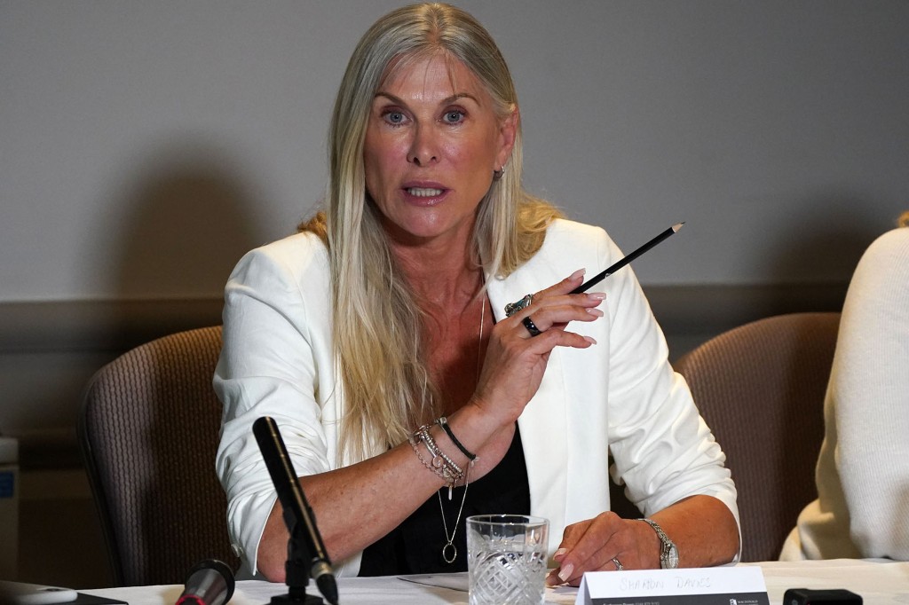 Former Olympic athlete Sharron Davies.