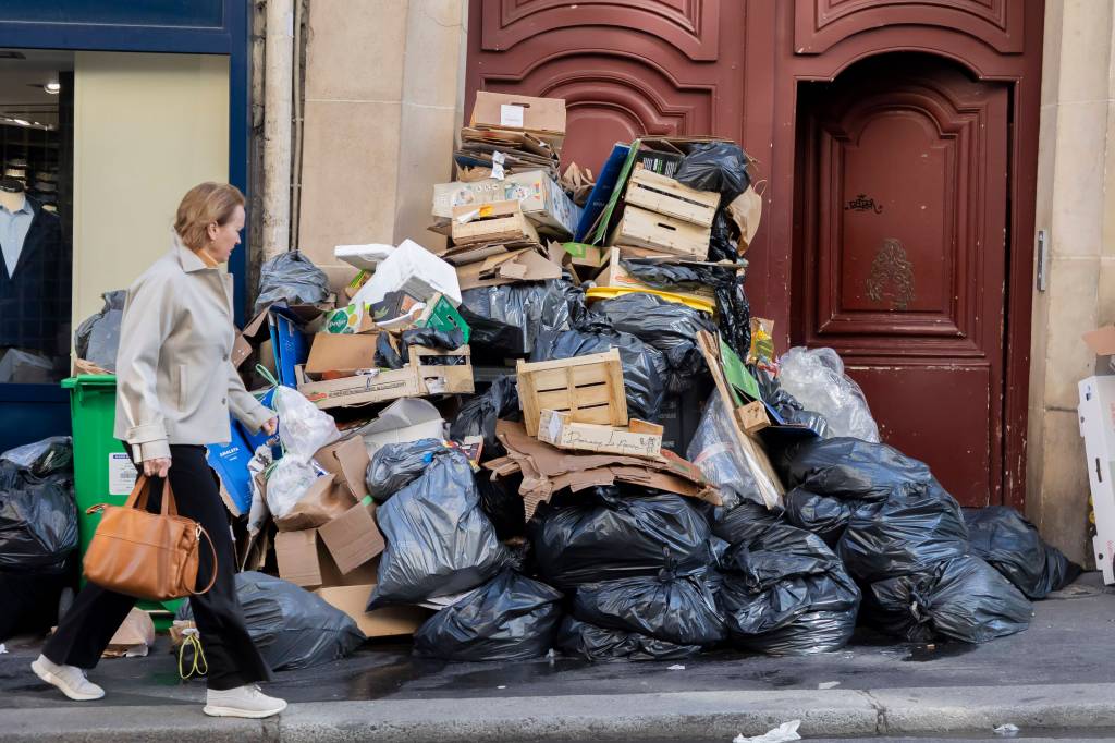 Trash has lined the streets in Paris during the nationwide garbage collector strike. 