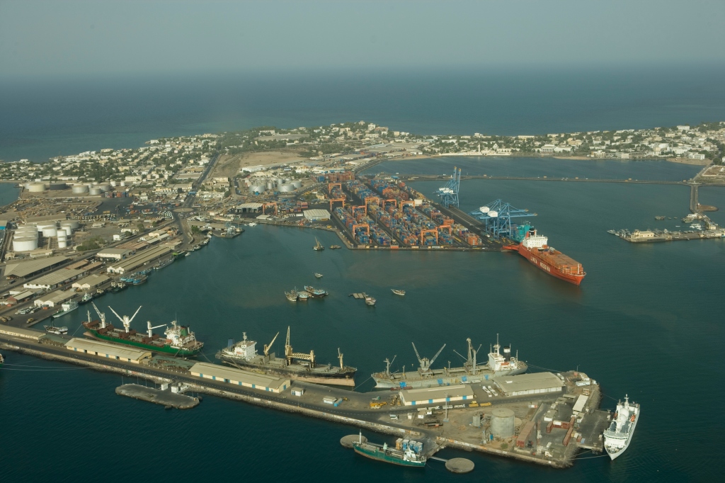 A Chinese-controlled port facility in Djibouti in East Africa. The little-known African country has few natural resources — except its coveted geography.