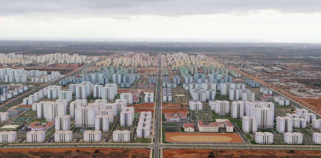 The massive Chinese-built Nova Cidade de Kilamba outside of Luanda in Angola. Touted as a solution to a severe shortage of quality housing, the 5,000-acre complex remains mostly uninhabited years after completion. 