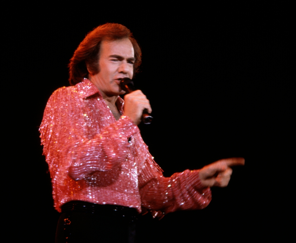 Neil Diamond performs in concert, June 13, 1983 in Los Angeles, California.