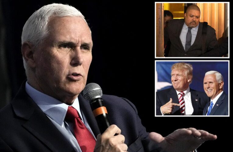 Mike Pence blasts ‘political prosecution’ of Donald Trump