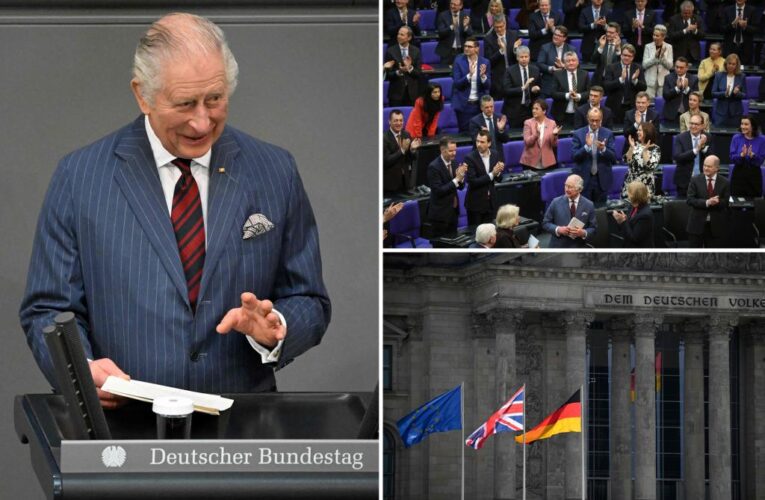 King Charles becomes first British monarch to address German parliament