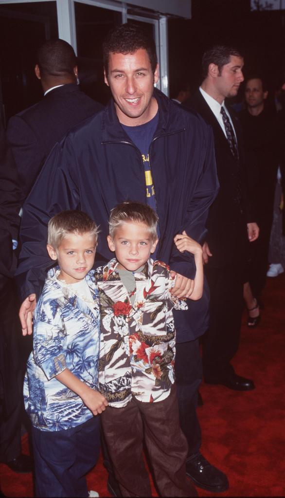 The twins played Sandler's kids in the 1999 comedy, "Big Daddy."