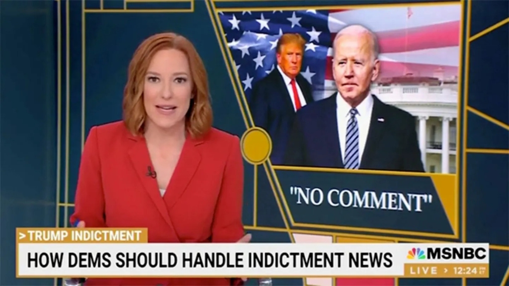 Psaki predicted the Biden administration won't comment on the investigation into Trump. 