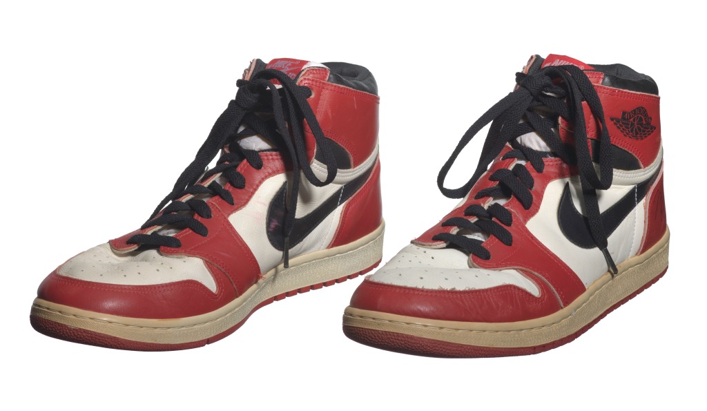 An original pair of Air Jordans.