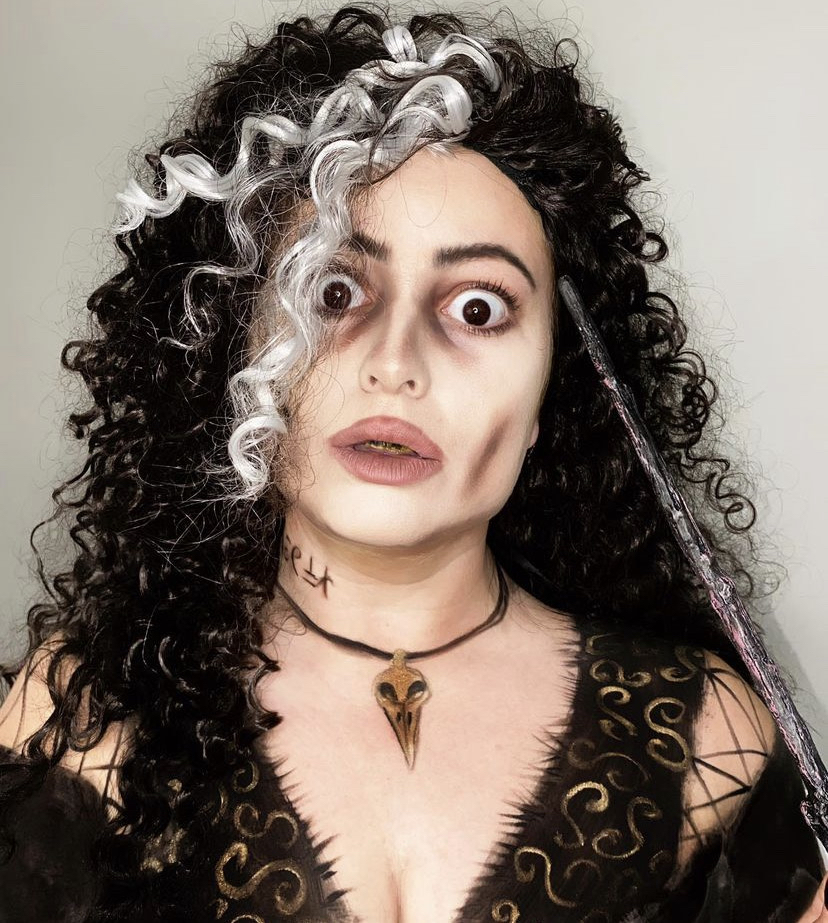 A Welsh SFX makeup artist has proven that she can live many lives at once ranging from " Harry Potter" villain Bellatrix Lestrange to The Mad Hatter from "Alice in Wonderland."