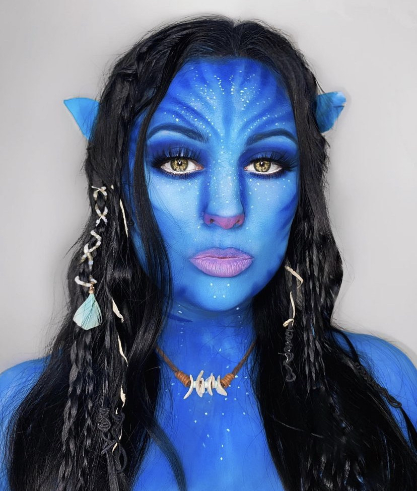 The 29-year-old has created several looks ranging from the blue-skinned Avatar, to "Stranger Things" villain Vecna, to Shrek, Bellatrix Lestrange and the Mad Hatter. 