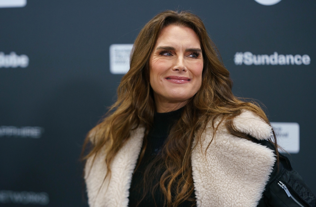 Brooke Shields smiling. 