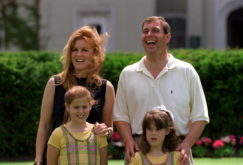 The Duke And Duchess Of York With Their Daughters, Princess Beatrice And Princess Eugenie, At Wentworth Golf Club