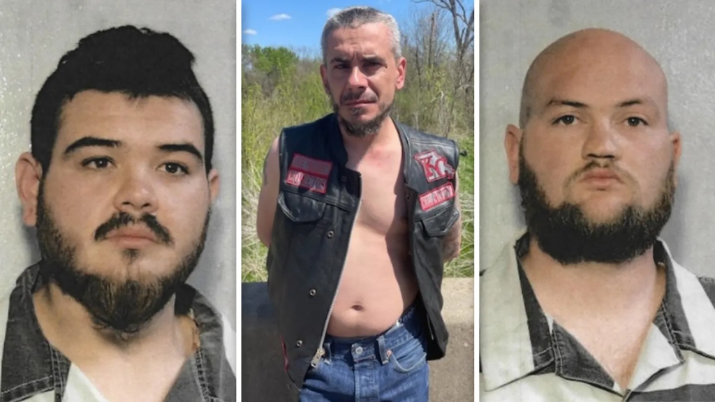  Texas shooting suspects Eric Oberholtzer, Mahir Alihodizic and Christopher Holt, all alleged members of the Homietos Motorcycle Club.