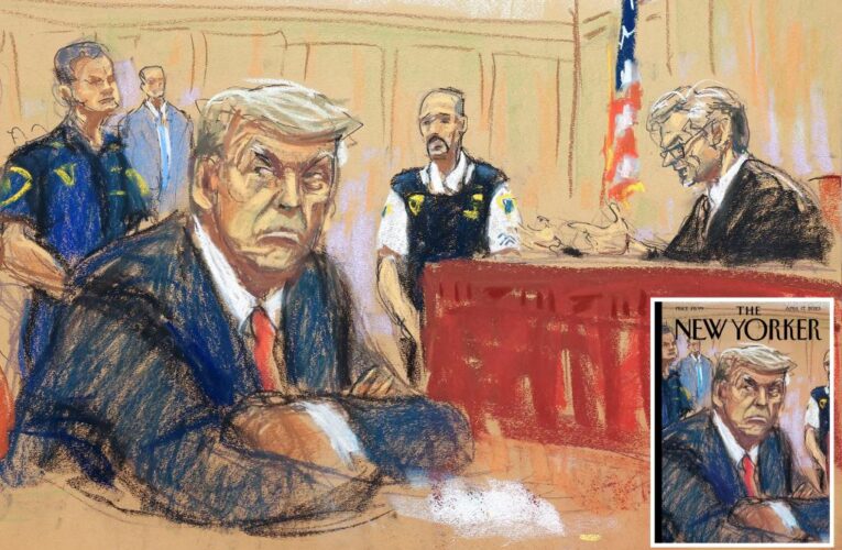 Trump will be first New Yorker cover of courtroom sketch