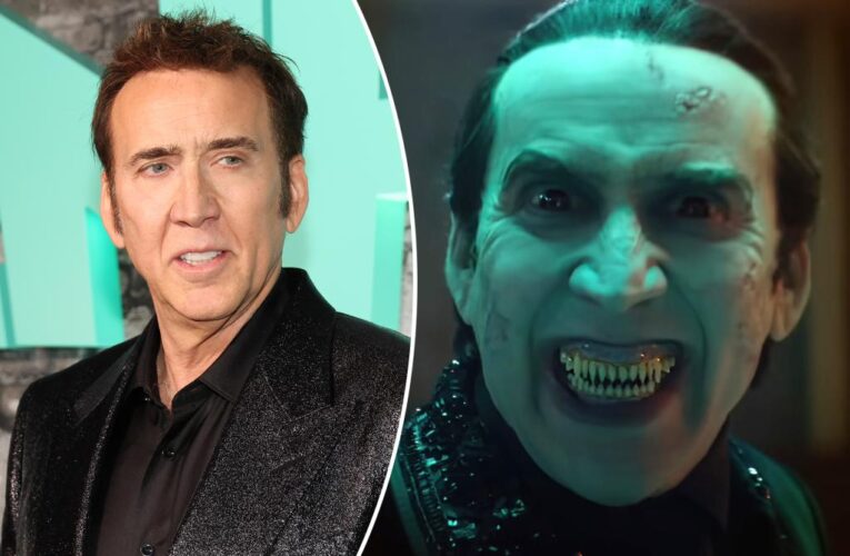 Nicolas Cage shaved his teeth to become Dracula in ‘Renfield’