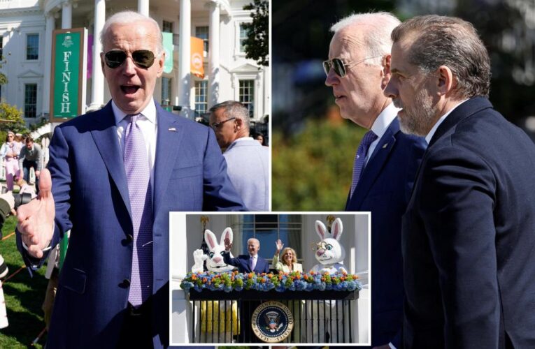 Hunter Biden joins dad Joe at Easter Egg Roll